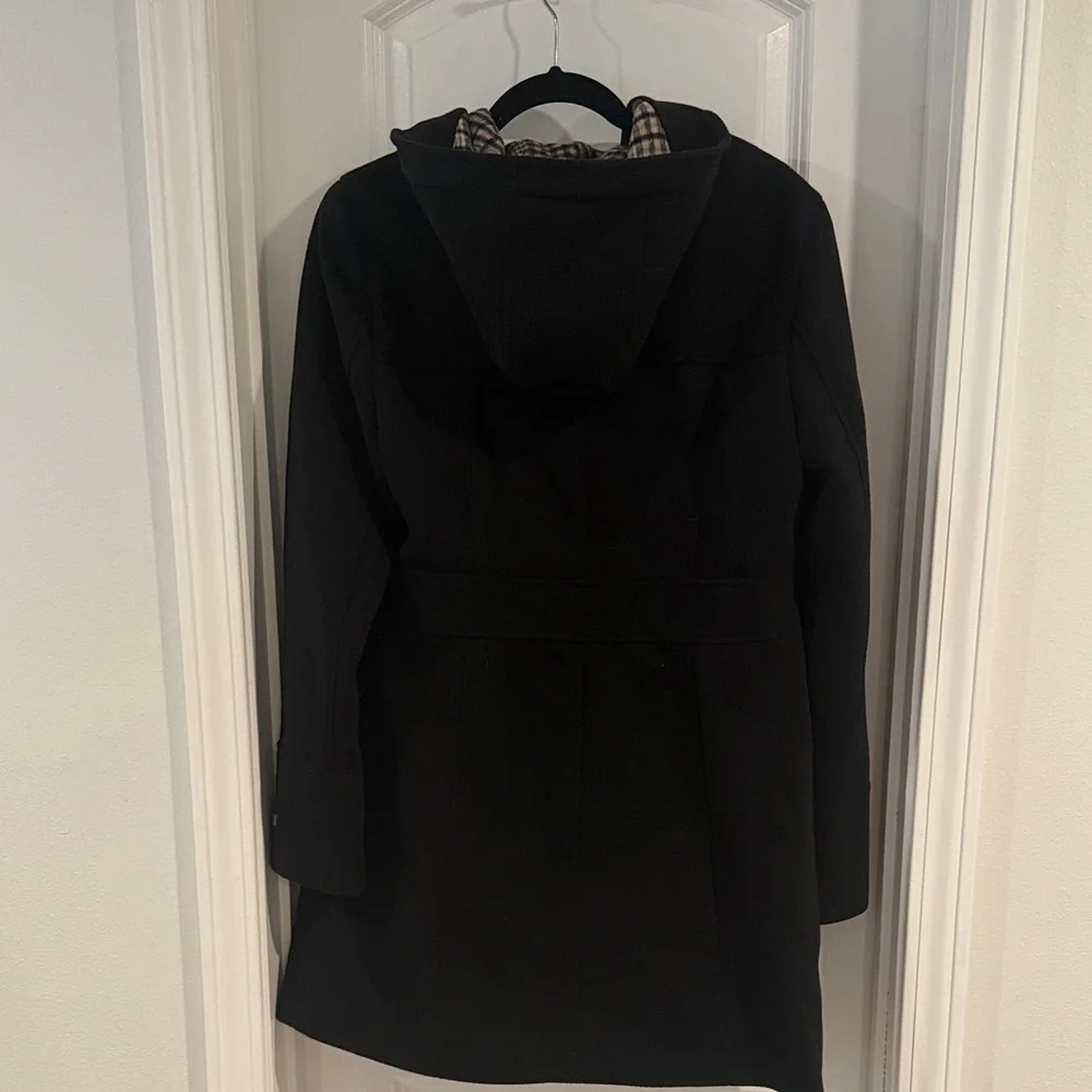 Tommy Hilfiger Black Pea Coat with Toggle Closure - Picture 5 of 5
